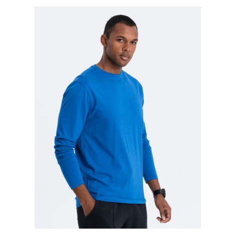 Men's unprinted longsleeve - blue V9 OM-LSBL-0106 Ombre