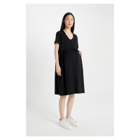 DEFACTO Regular Fit Short Sleeve Short Maternity Dress