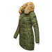 Navahoo Dámská zimní bunda dlouhá Papaya Navaho - DUSTY OLIVE