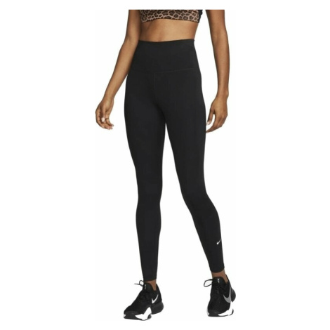 Nike Dri-Fit One Womens High-Rise Leggings Black/White Fitness kalhoty
