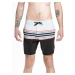 Meatfly pánské plavky Keith Boardshorts 17" Light Grey / Red Orange | Šedá