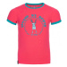 Dívčí bavlněné tričko Kilpi MERCY-JG růžová