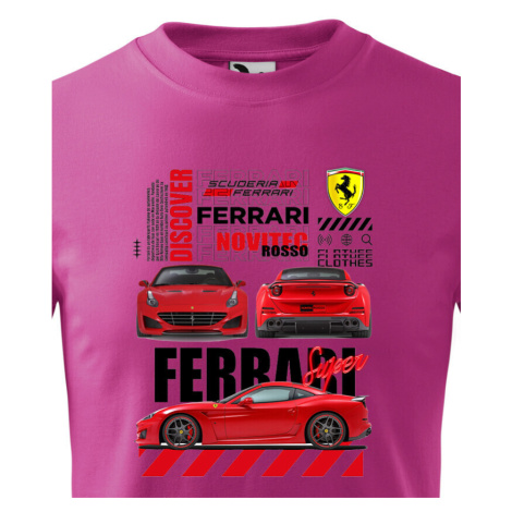 Dětské triko Ferrari Novitec Rosso - triko pro milovníky aut BezvaTriko