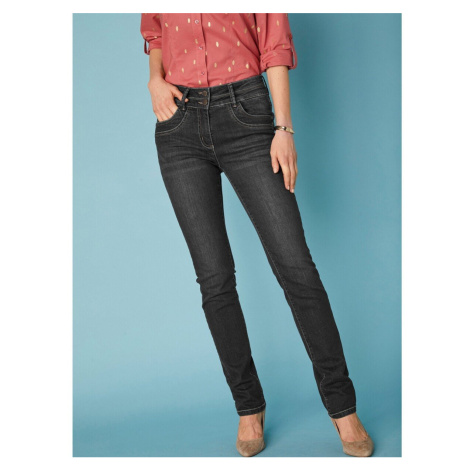 Rovné strečové džíny v sepraném vzhledu Blancheporte