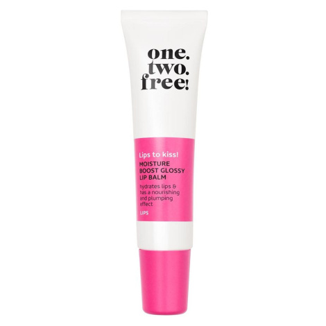 One.Two.Free! Moisture Boost Glossy Lip Balm 03 Proud Pink Balzám Na Rty 13 g