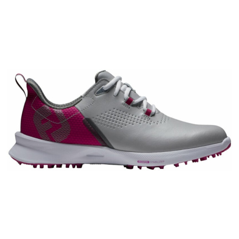 Footjoy FJ Fuel Womens Golf Shoes Grey/Berry/Dark Grey