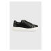 Kožené sneakers boty Calvin Klein černá barva