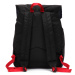 Velký prodyšný multifunkční batoh Travel plus, černo-červený