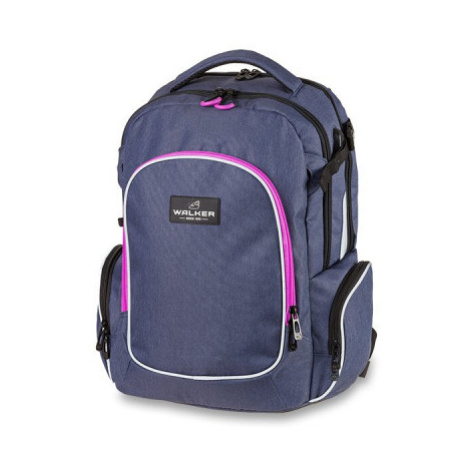 Školní batoh WALKER, Campus Evo, Blue Ivy/Pink