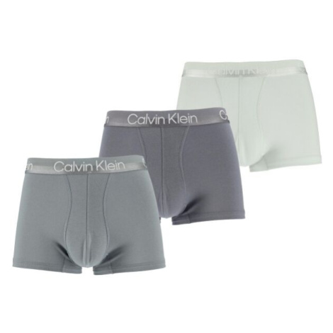 Calvin Klein TRUNK 3PK Pánské boxerky, šedá, velikost