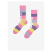 Sada dvou párů pánských ponožek v růžové a tmavě modré barvě v dárkovém balení Dedoles Narozenin