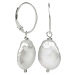 JwL Luxury Pearls Stříbrné náušnice s pravou bílou perlou JL0154