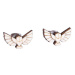 Dřevěné náušnice Snowy Owl Earrings