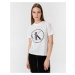 Calvin Klein Calvin Klein dámské bílé tričko CIRCLE CK TEE