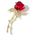 Éternelle Exkluzivní brož Swarovski Elements Bethany - růže B7024-LXT0396 Červená