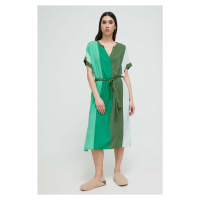 Plážové šaty Dkny dámská, zelená barva