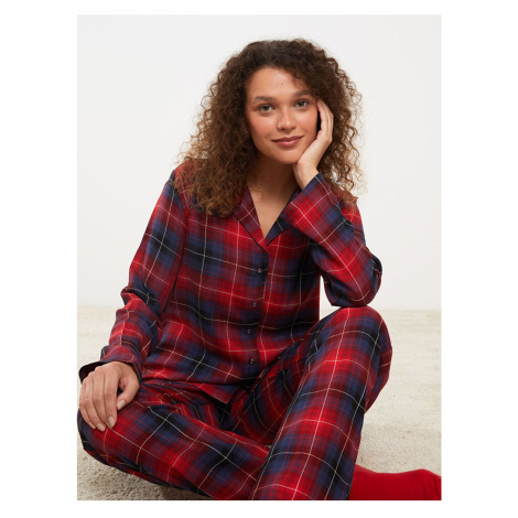 LC Waikiki Women's Christmas Themed Long Sleeve Pajamas Set