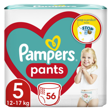 PAMPERS Pleny kalhotkové Active Baby Pants vel. 5 (56 ks) 12-17 kg