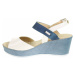 Dámské sandály J 3925 bílá-modrá