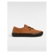 VANS Skate Authentic Hairy Suede Shoe Unisex Orange, Size