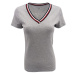 Tommy Hilfiger dámské tričko V-neck šedé 959-033