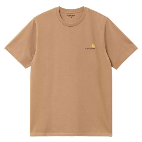TRIKO CARHARTT WIP American Script S/S - béžová