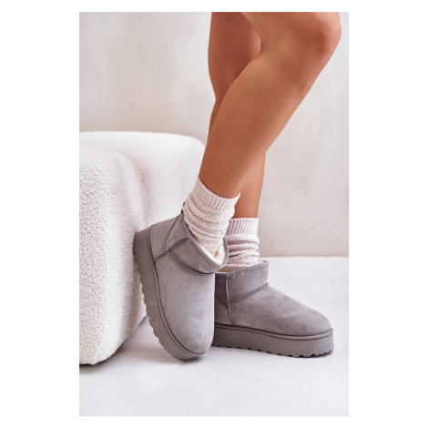 Ženské sněhové boty s platformou oteplenou kožešinou Xamella