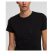 Tričko karl lagerfeld ikonik karl outline t-shirt černá