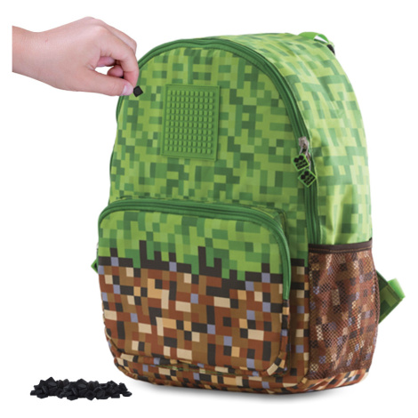 PIXIE CREW volnočasový batoh MINECRAFT zeleno-hnědý