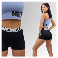 NEBBIA - Fitness šortky s vysokým pasem GLUTE PUMP 240 (black) - NEBBIA