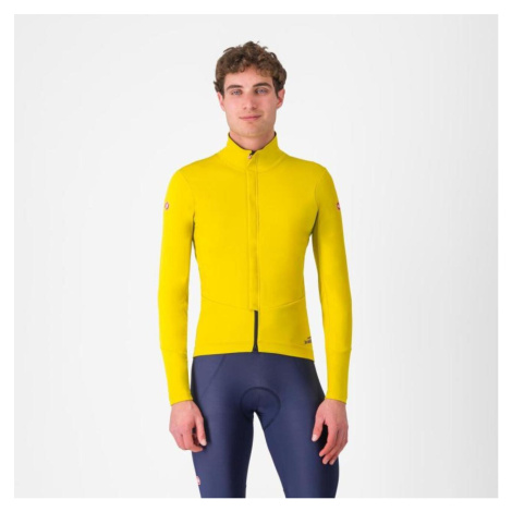 CASTELLI Cyklistická zateplená bunda - PERFETTO AIR - žlutá