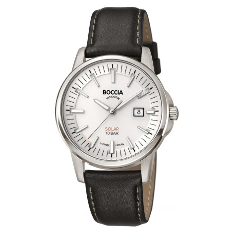 Boccia 3643-01 Men`s Watch Solar Titanium 39mm Boccia Titanium