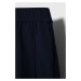 Dětská sukně Abercrombie & Fitch tmavomodrá barva, mini, áčková