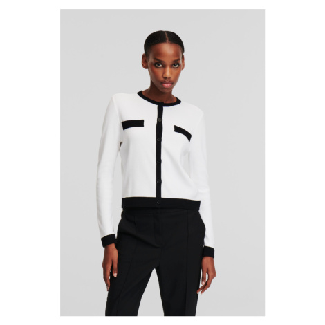 Kardigan karl lagerfeld classic lslv cardigan white
