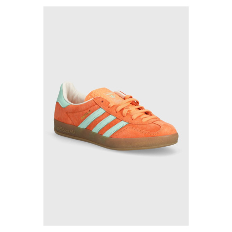 Sneakers boty adidas Originals Gazelle Indoor oranžová barva, IH7499