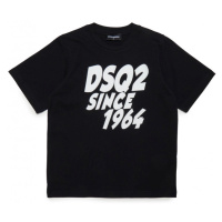 Tričko dsquared d2t991u slouch fit maglietta černá
