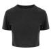 Just Ts Dámský crop top JT006 Heather Black