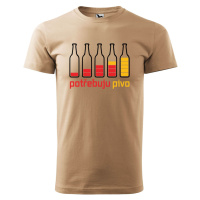 DOBRÝ TRIKO Pánské tričko s potiskem Potřebuju pivo