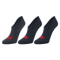 Levi's® FOOTIE HIGH RISE BATWING LOGO 3P Ponožky, černá, velikost