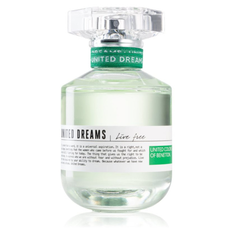 Benetton United Dreams for her Live Free toaletní voda pro ženy 80 ml United Colors of Benetton