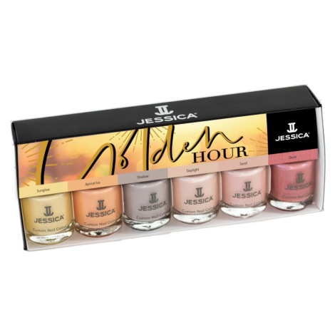 Jessica laky na nehty Golden Hour - dárková sada 6 x 15 ml