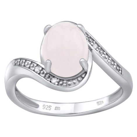 Stříbrný prsten s přírodním Růženínem Silvego