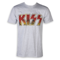Tričko metal pánské Kiss - Classic Logo - ROCK OFF - KISSTS01MG