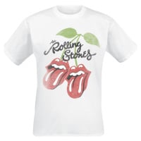 The Rolling Stones Cherries Lick Tričko bílá