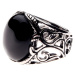 prsten ETNOX - Big Black Ornament - SR1152