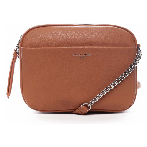 Dámská crossbody kabelka lososově růžová - David Jones Berivan Two růžová