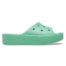 Crocs CLASSIC PLATFORM SLIDE Unisex nazouváky, světle zelená, velikost 36/37