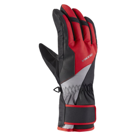 Pánské zimní rukavice Viking SANTO černá/červená