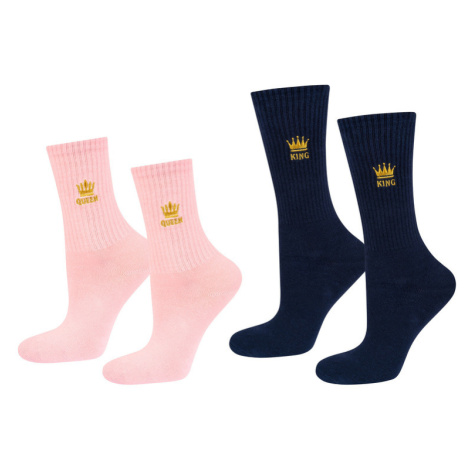 Soxo Dámské / Pánské valentýnské ponožky (královna a král)