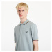 Tričko FRED PERRY The Twin Tipped Polo Short Sleeve Tee Silver Blue/ Dark Caramel/ Black